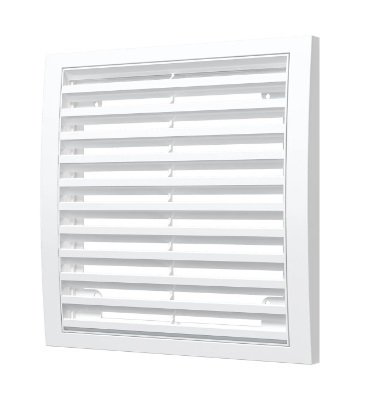 Решетка накладная ERA 3535РР 350х350 мм разъемная белая